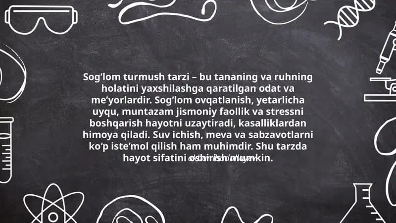 Sog‘lom turmush tarzi