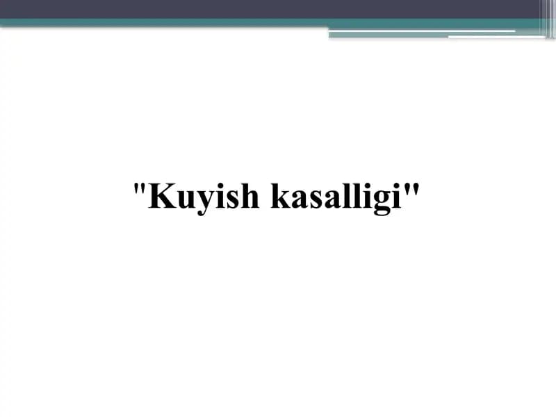 Kuyishkasalligi