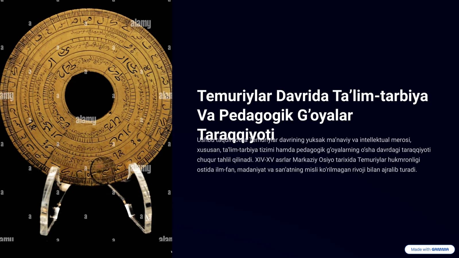 Temuriylar Davrida Ta’lim-tarbiya Va Pedagogik G’oyalar Taraqqiyoti