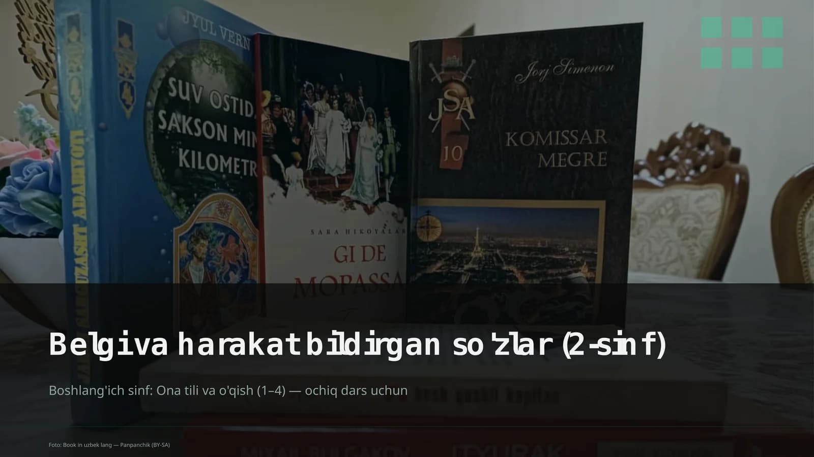 Belgi va harakat bildirgan so'zlar (2-sinf)