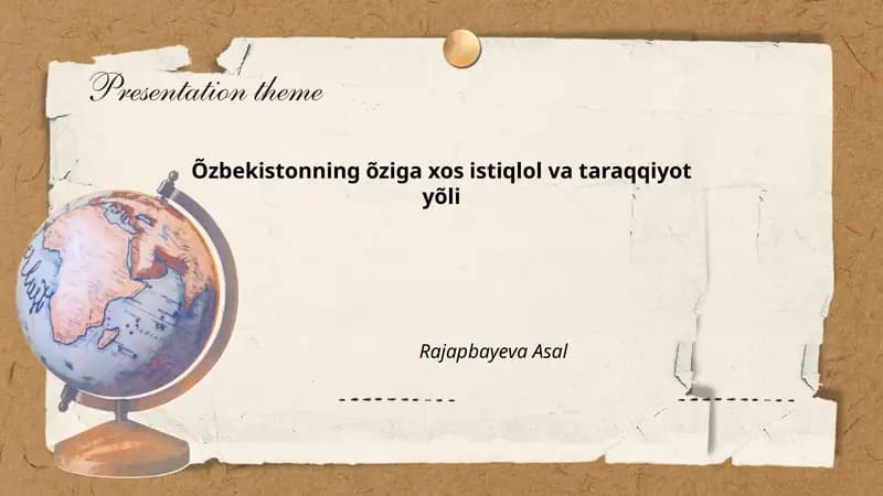 Mustaqillikning dastlabki yillari