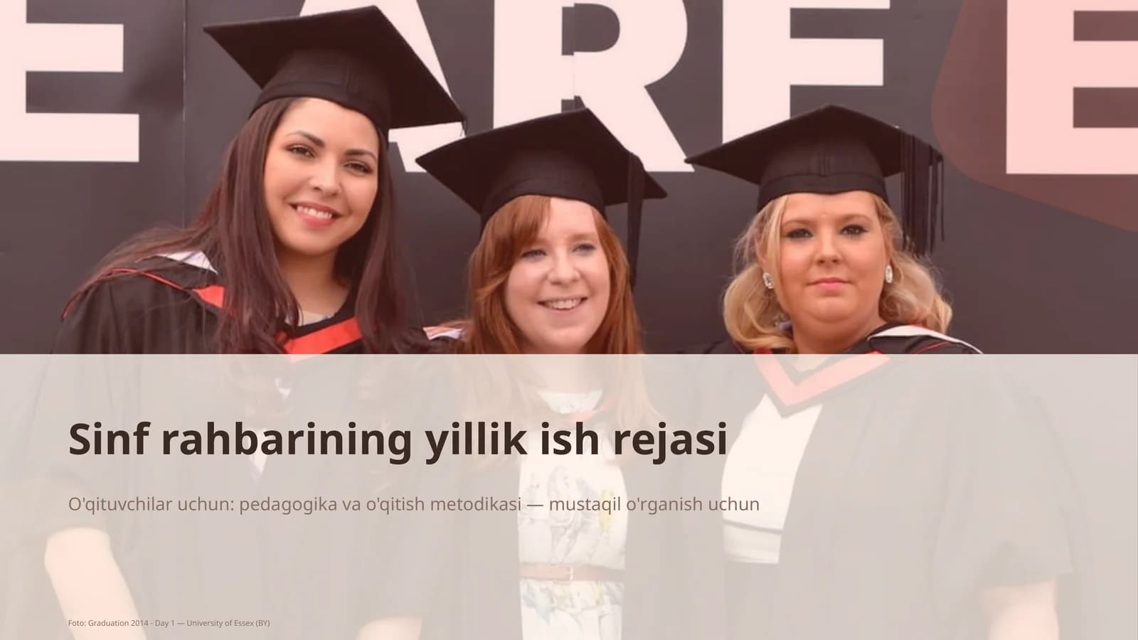 Sinf rahbarining yillik ish rejasi