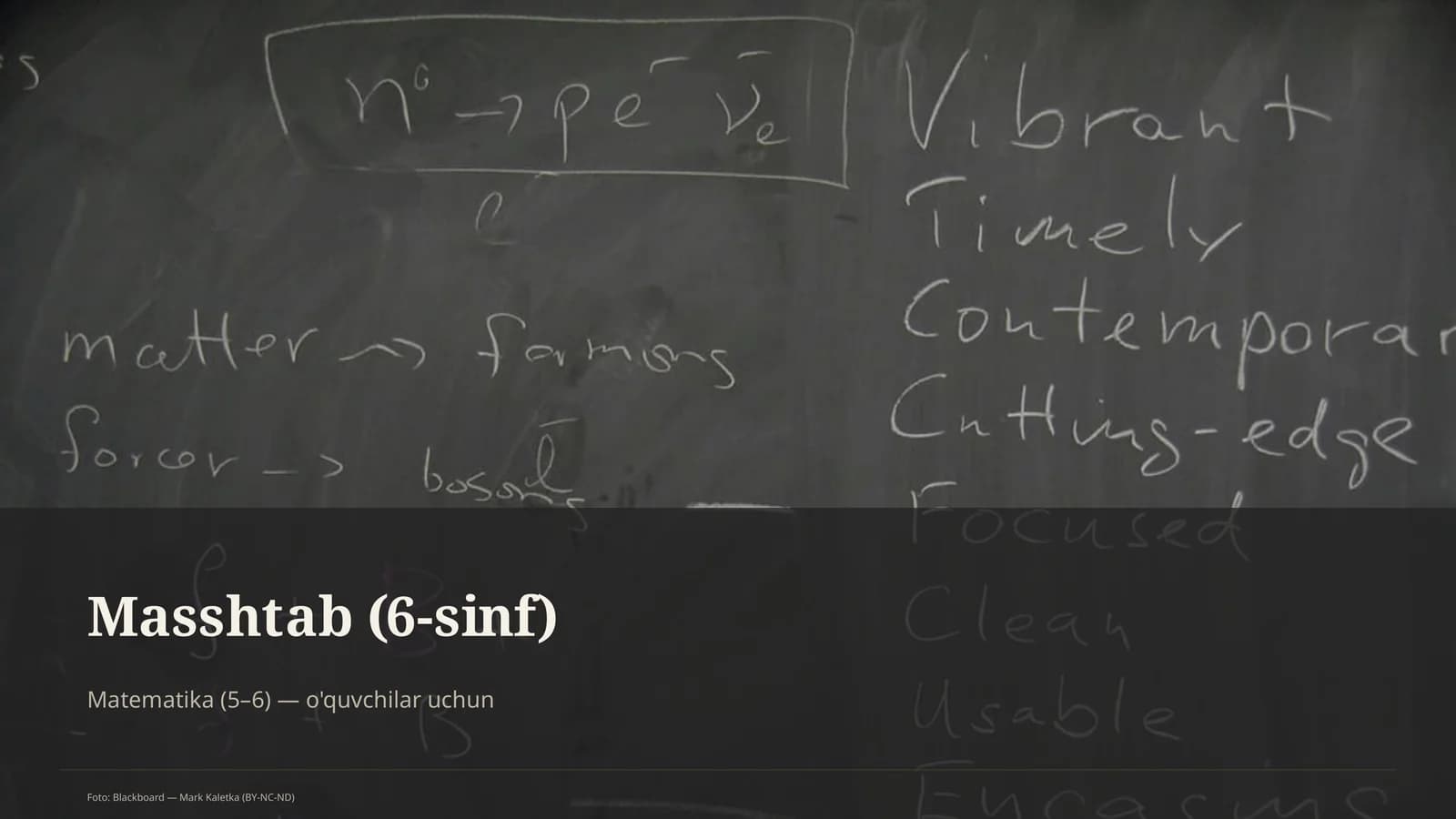 Masshtab (6-sinf)