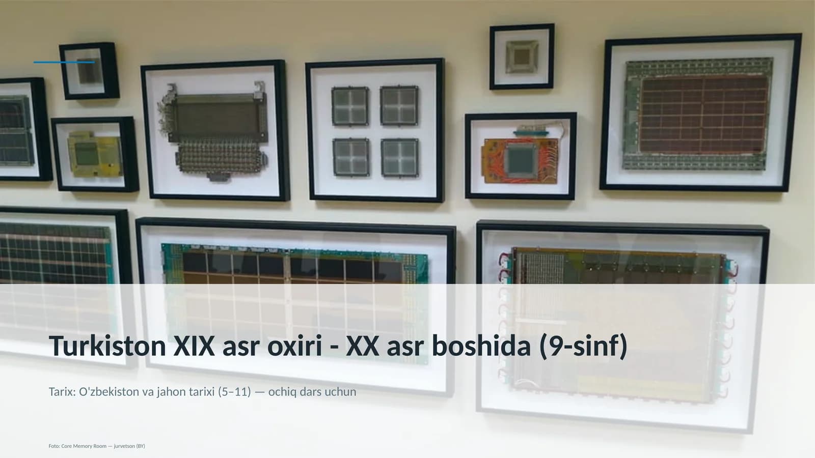 Turkiston XIX asr oxiri - XX asr boshida (9-sinf)