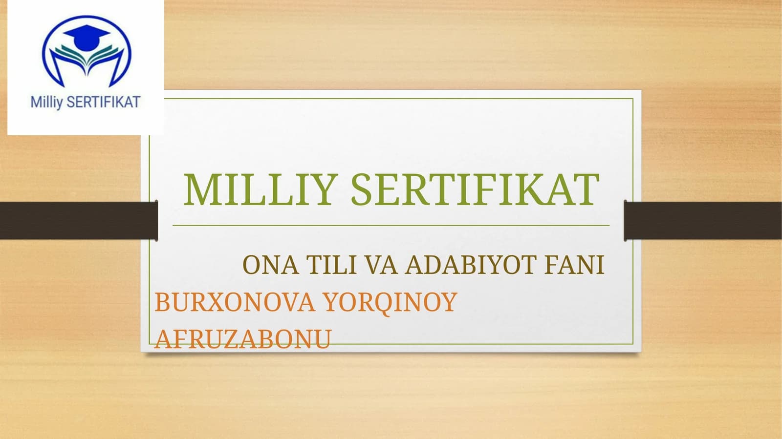ONA TILI VA ADABIYOT FANI