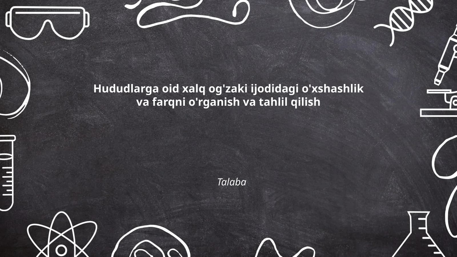 Xalq og'zaki ijodi tahlili
