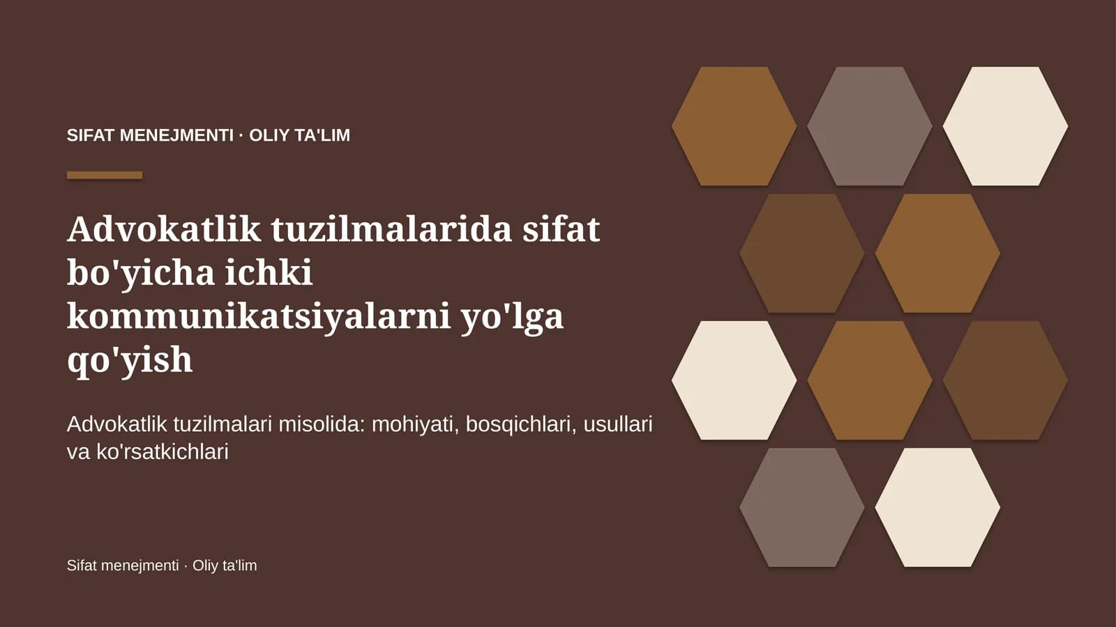 advokatlik tuzilmalarida sifat bo'yicha ichki kommunikatsiyalarni yo'lga qo'yish 4678