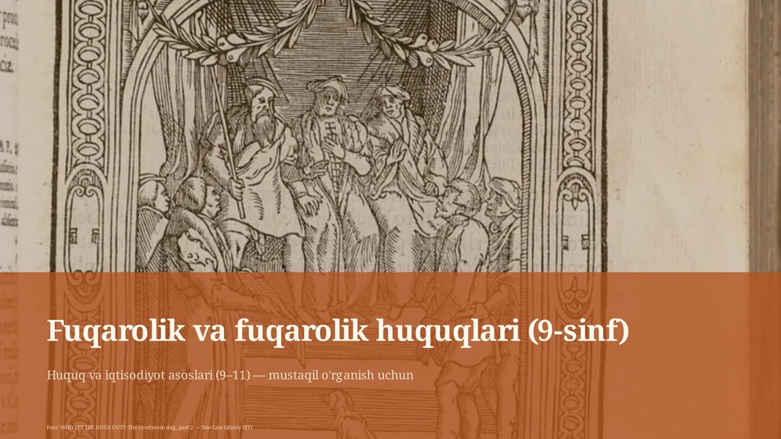 Huquq va iqtisodiyot asoslari (9–11)