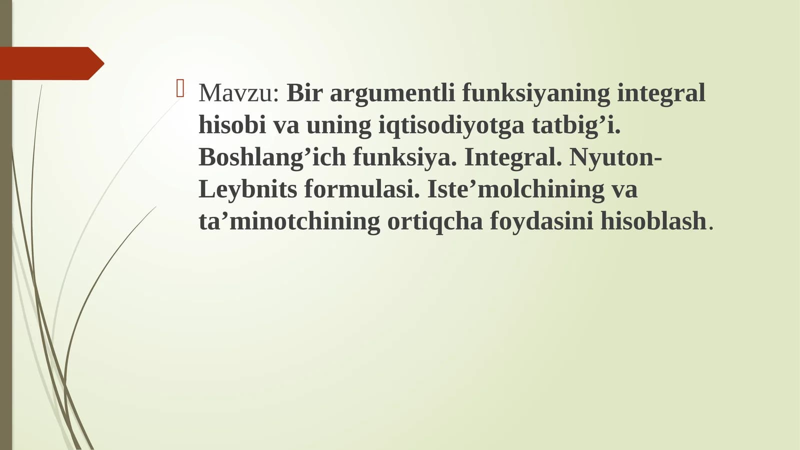 Integral hisob