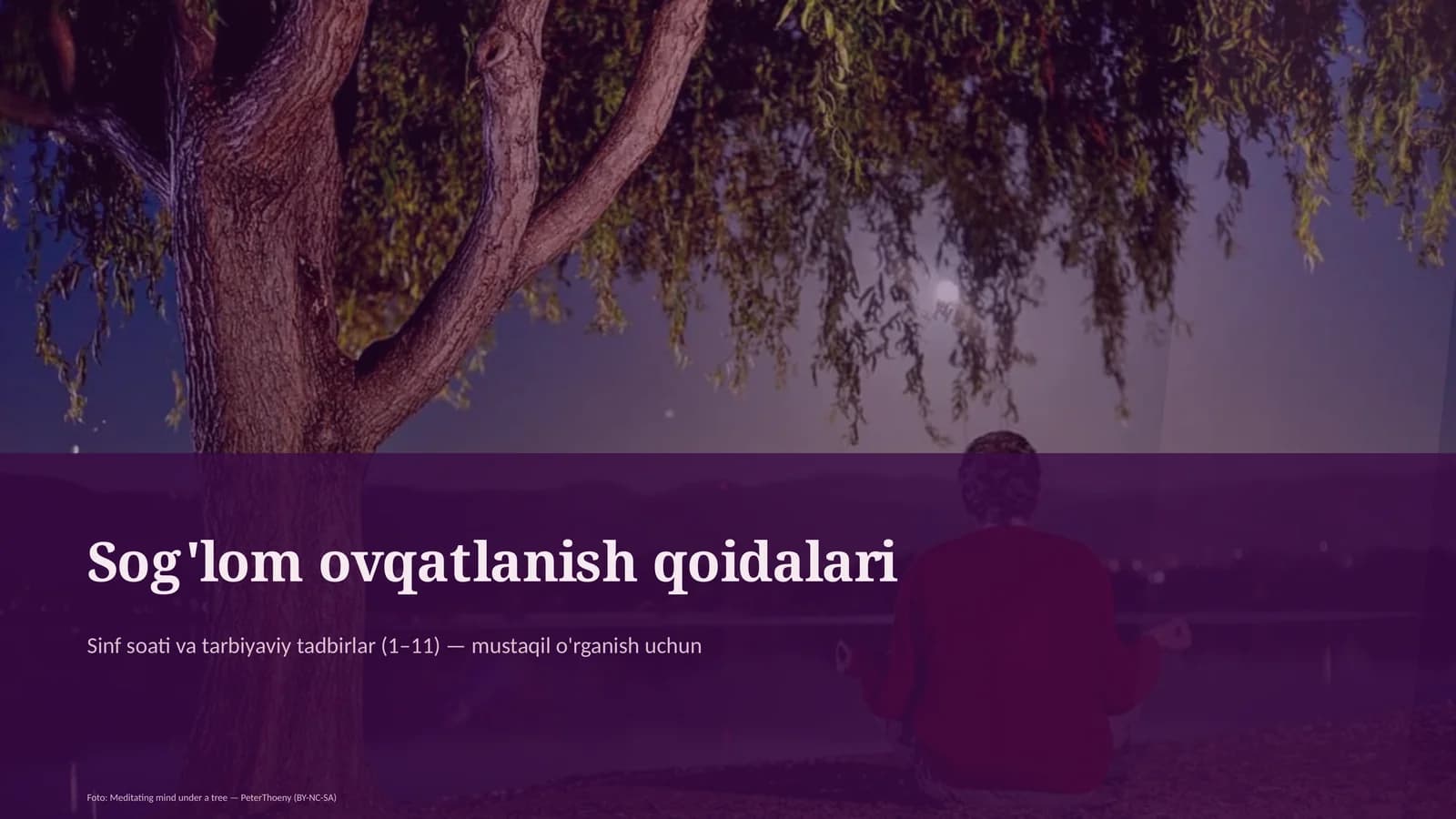 Sog'lom ovqatlanish qoidalari