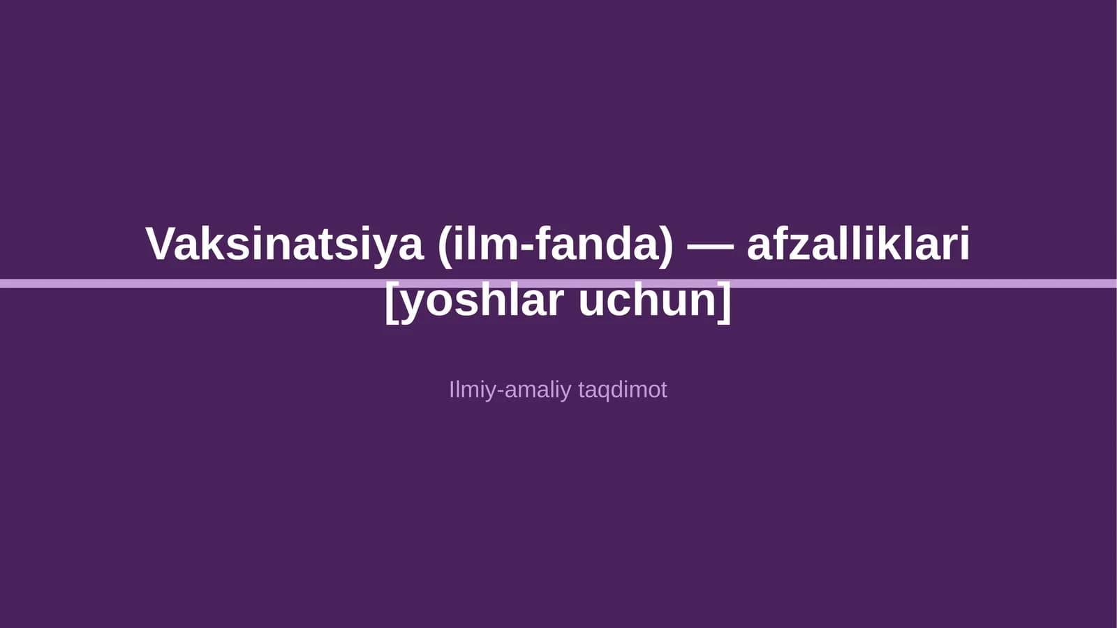 Vaksinatsiya (ilm-fanda) — afzalliklari [yoshlar uchun]