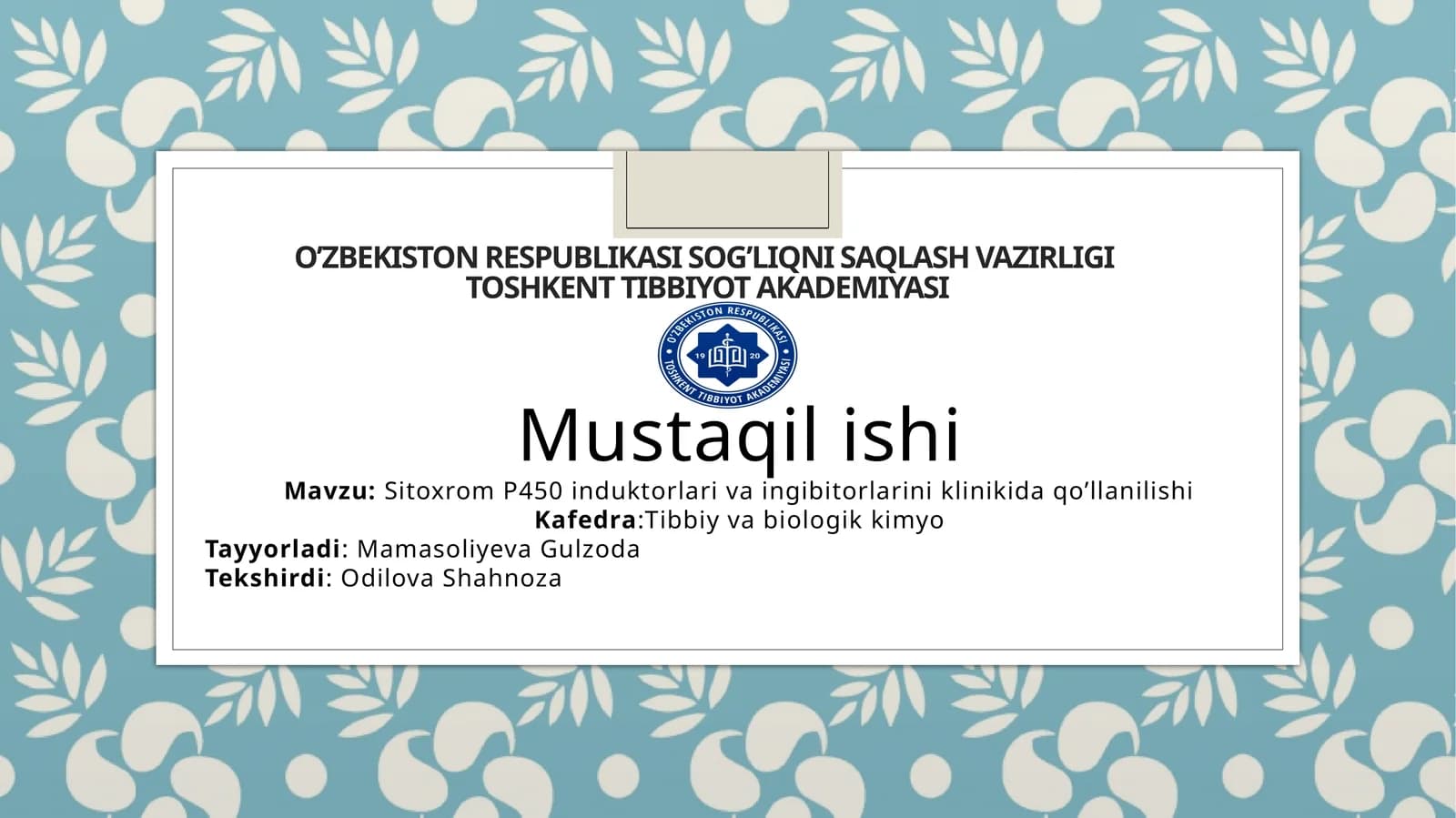 SitoxromP450 indutorlar va ingibitorlar