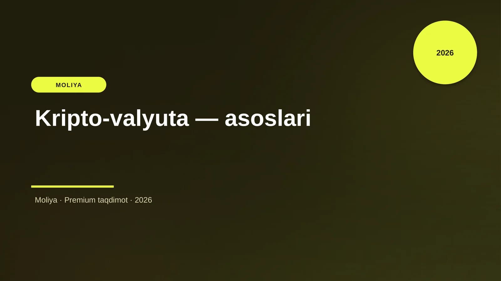 Kripto-valyuta — asoslari