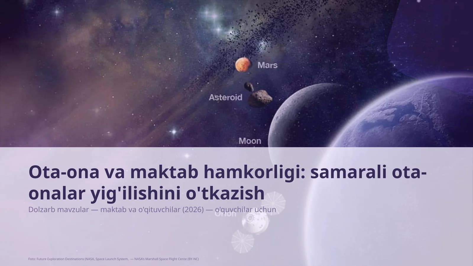 Dolzarb mavzular — maktab va o'qituvchilar (2026) — o'quvchilar uchun