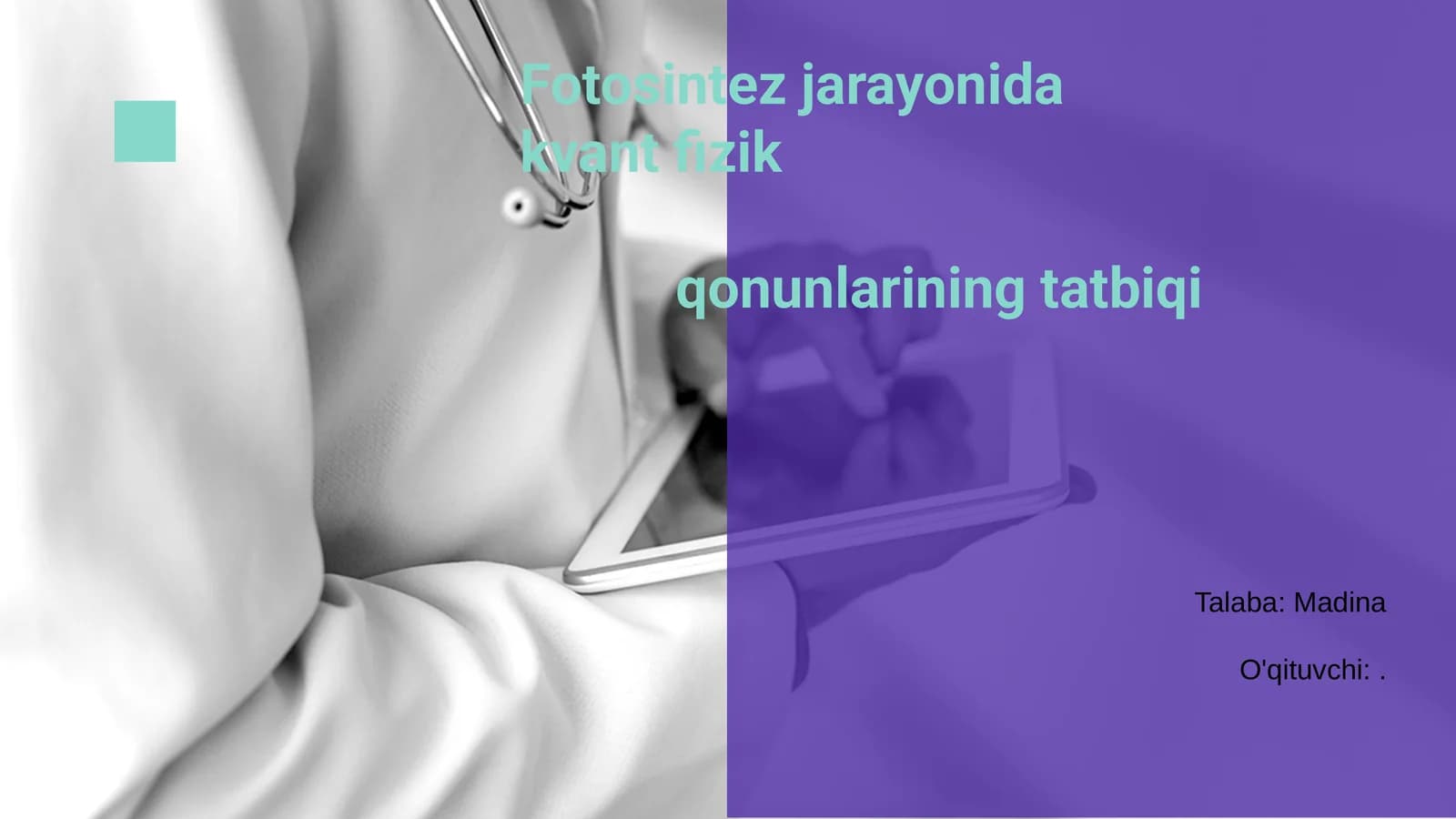 Fotosintez va kvant fizikasi