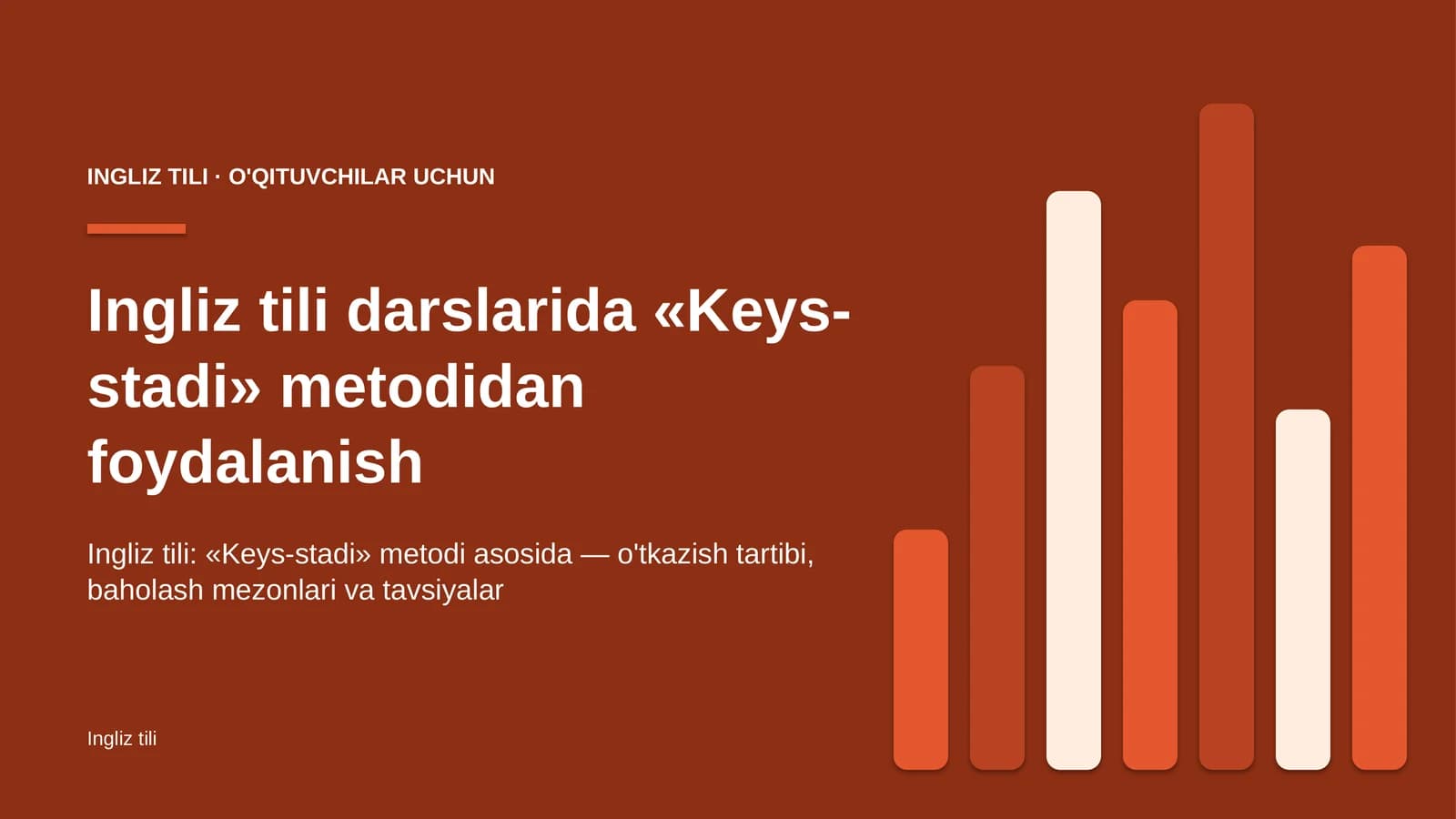 ingliz tili darslarida keys stadi metodidan foydalanish 9303