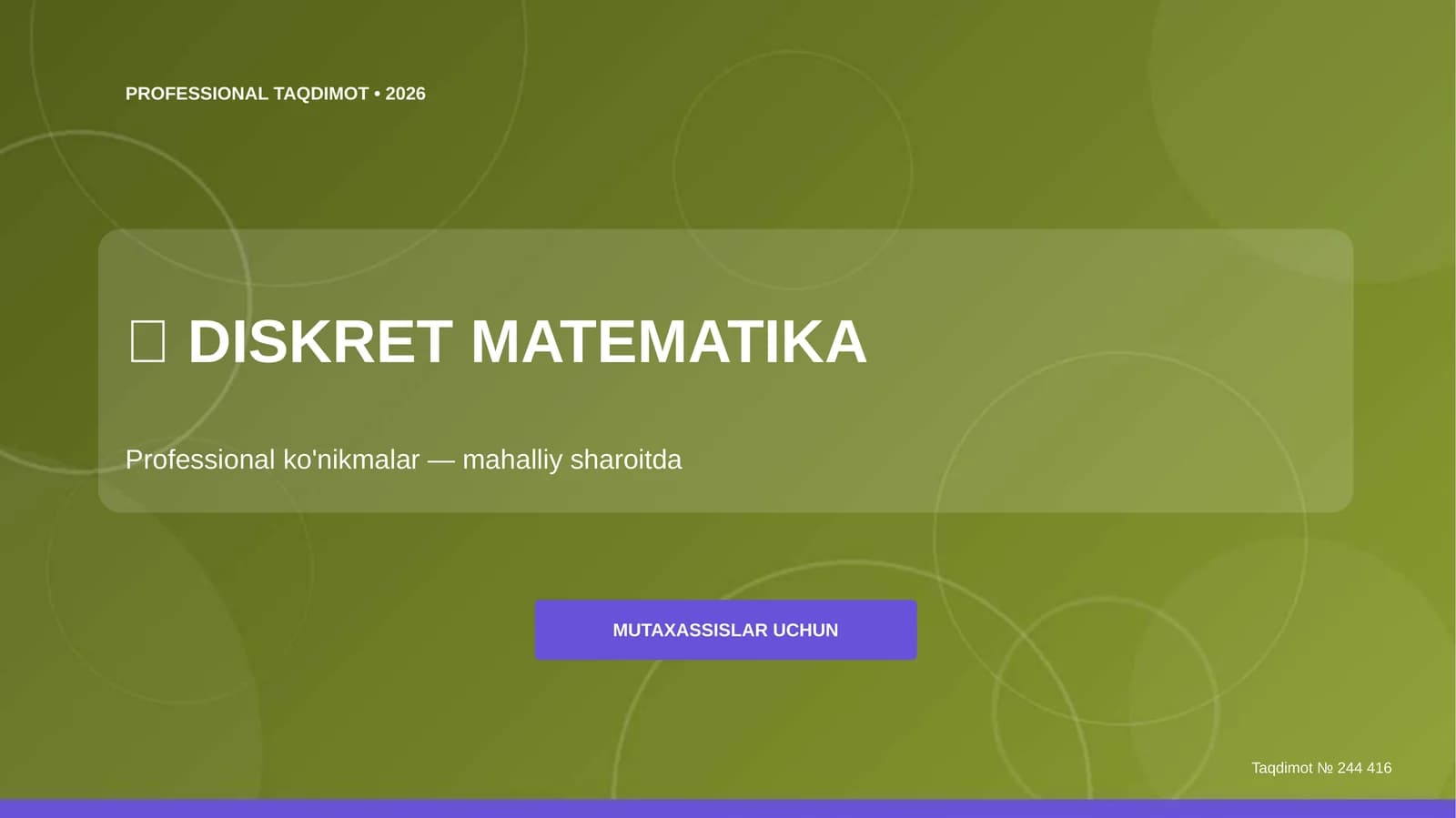 DISKRET MATEMATIKA