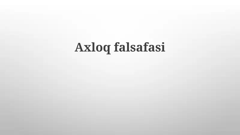 Axloqfalsafasi