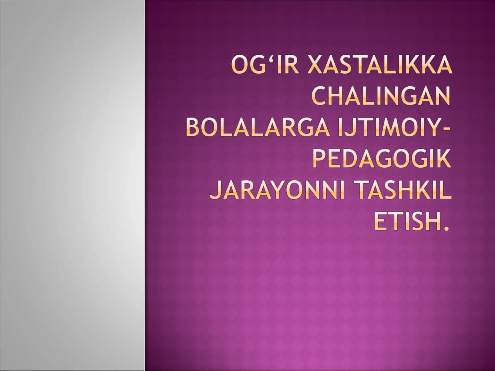 Ijtimoiy pedagogika tadbirlar