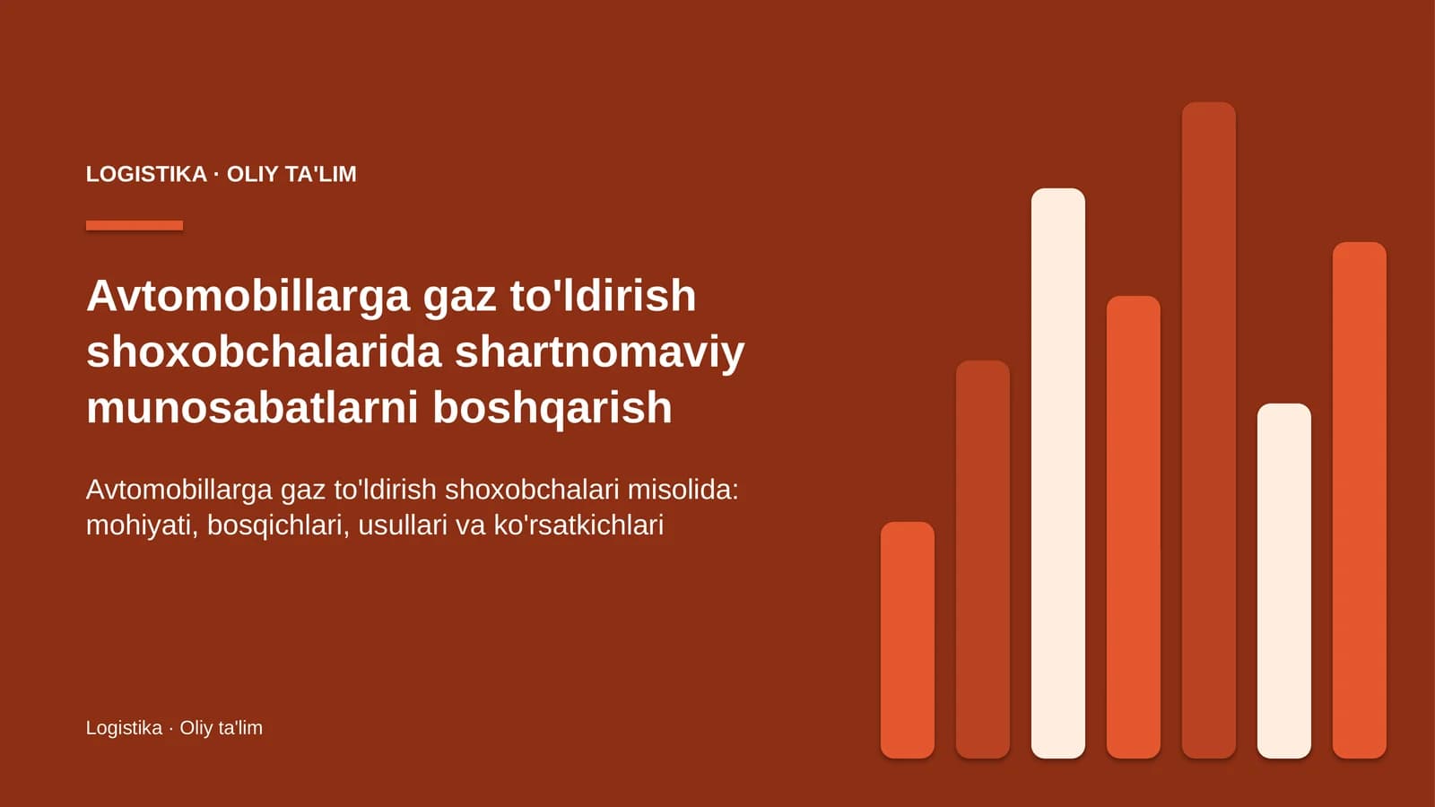 avtomobillarga gaz to'ldirish shoxobchalarida shartnomaviy munosabatlarni boshqarish 4612