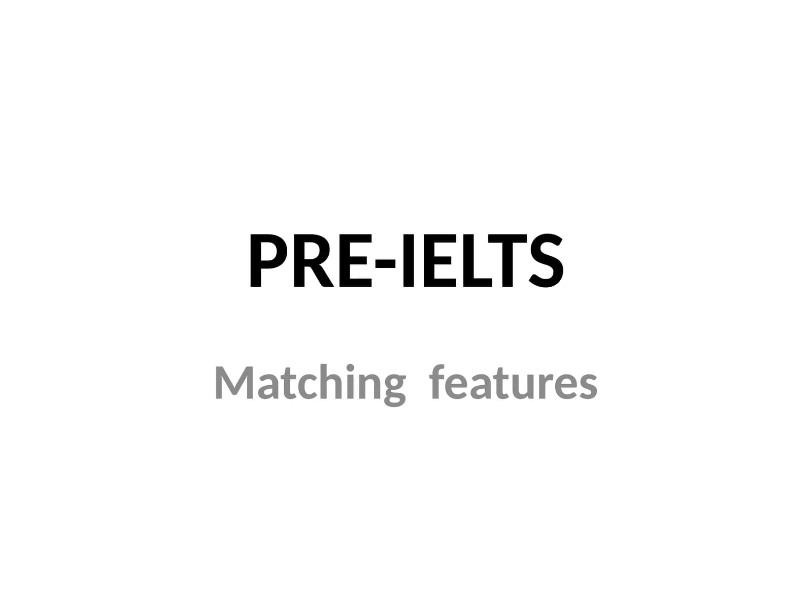 PRE-IELTS