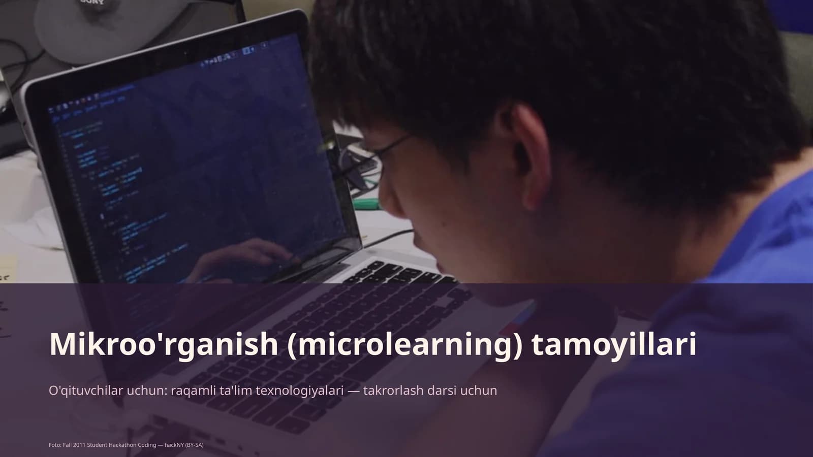 Mikroo'rganish (microlearning) tamoyillari