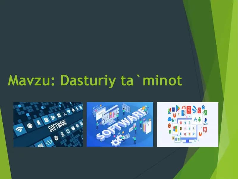 Dasturiy taʼminot