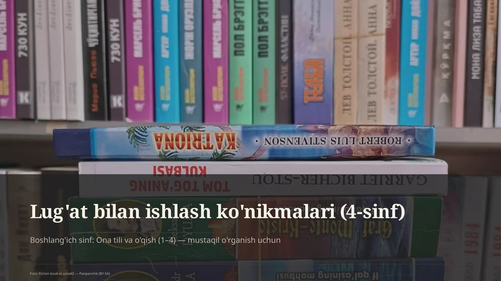 Lug'at bilan ishlash ko'nikmalari (4-sinf)