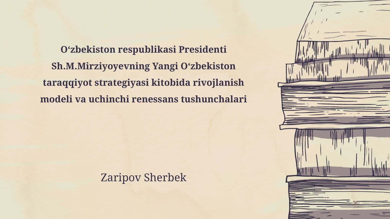 Yangi Oʻzbekiston taraqqiyot strategiyasi kitobi
