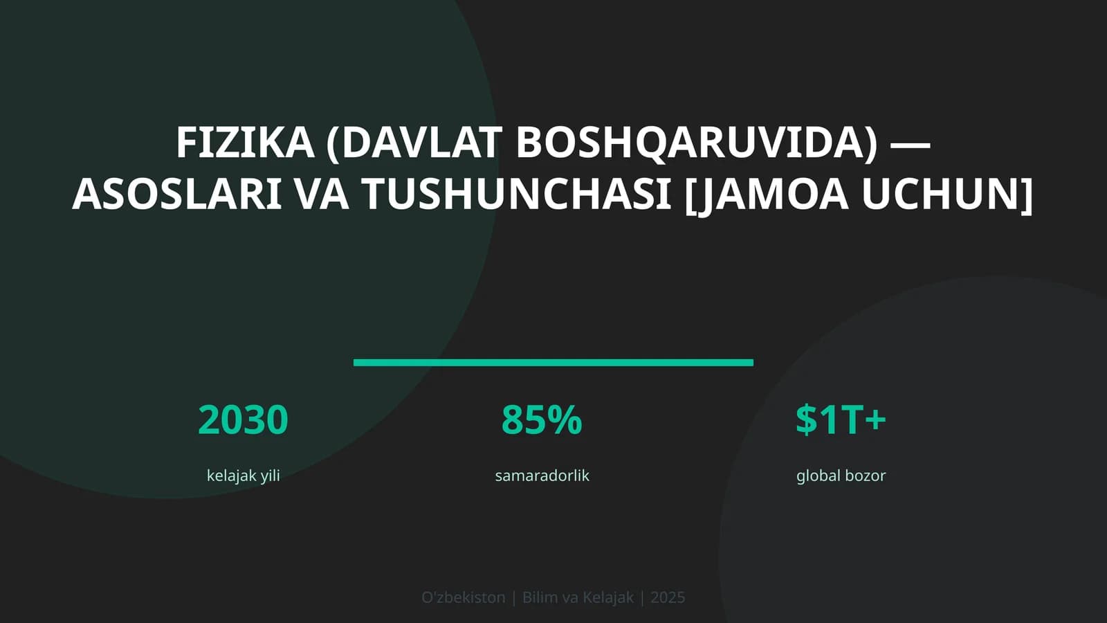 Fizika (davlat boshqaruvida) — asoslari va tushunchasi [jamoa uchun]