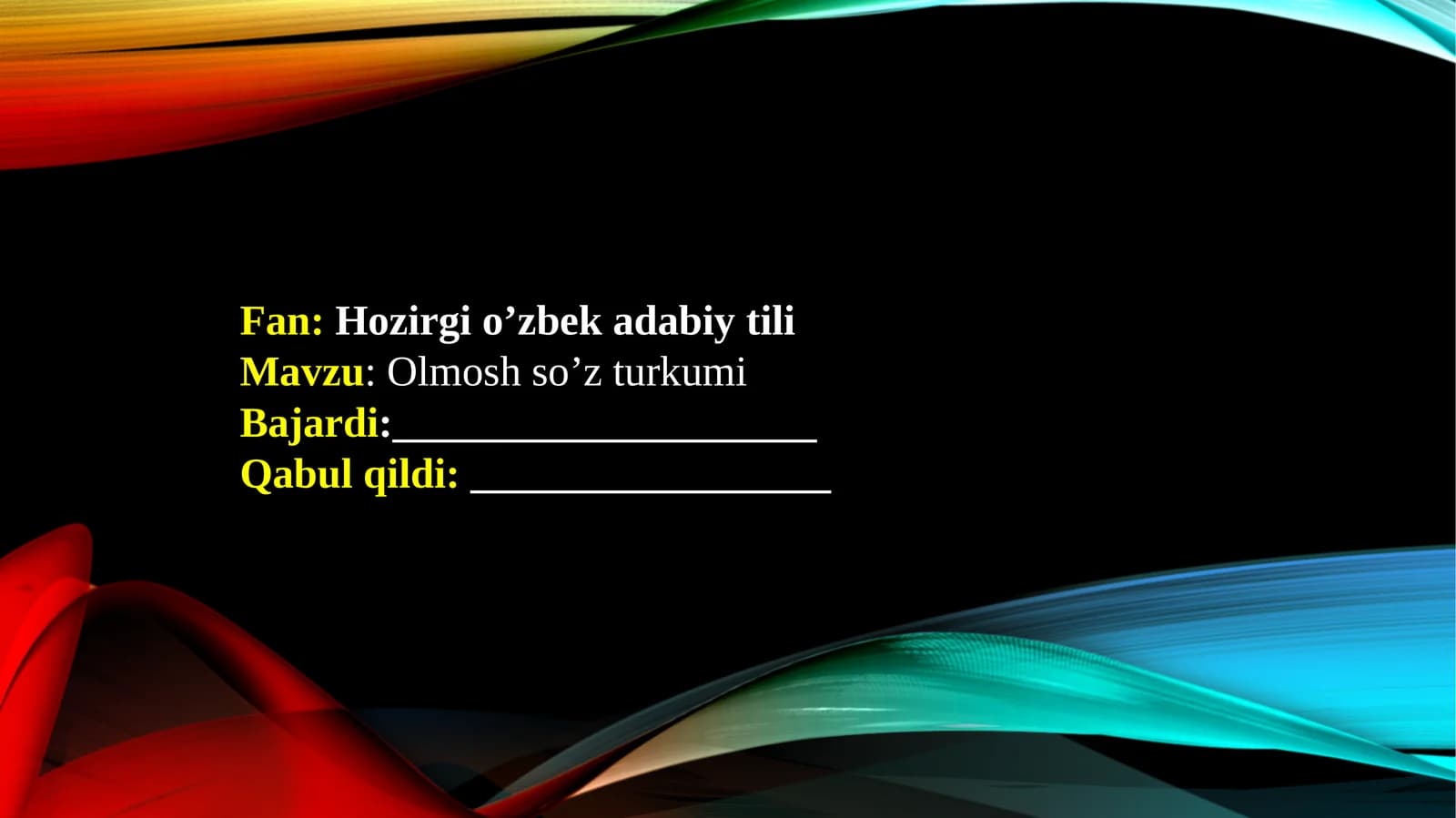 Olmosh so’z turkumi