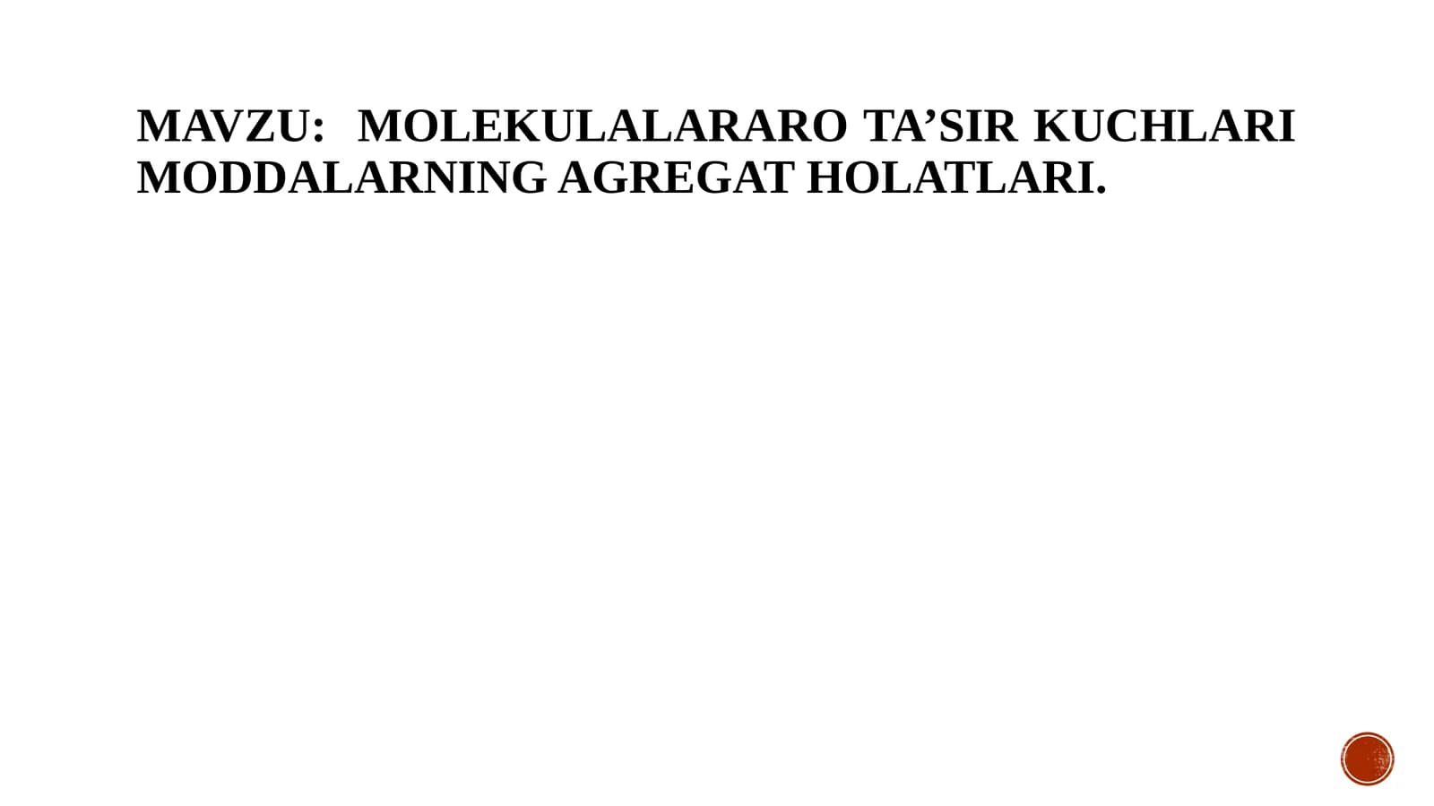 Agregat holatlar
