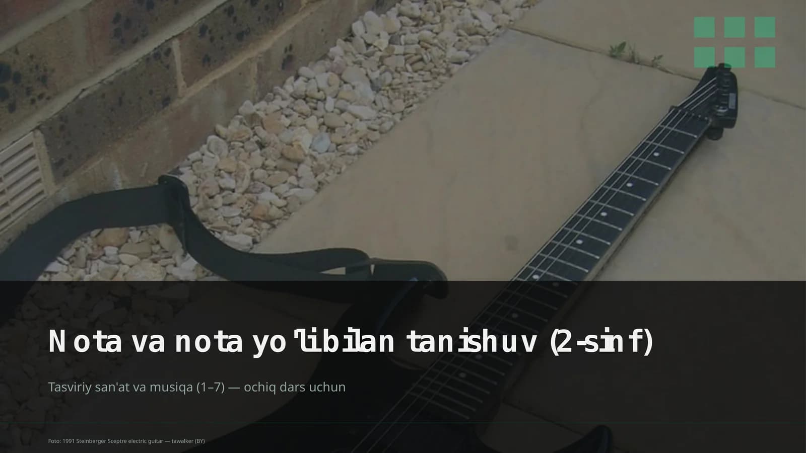 Tasviriy san'at va musiqa (1–7) — ochiq dars uchun