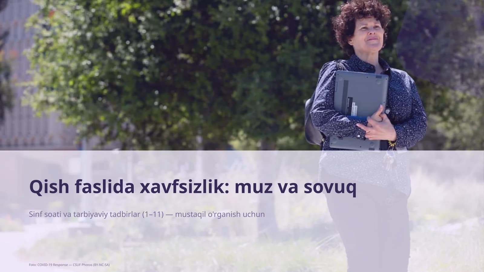Qish faslida xavfsizlik: muz va sovuq