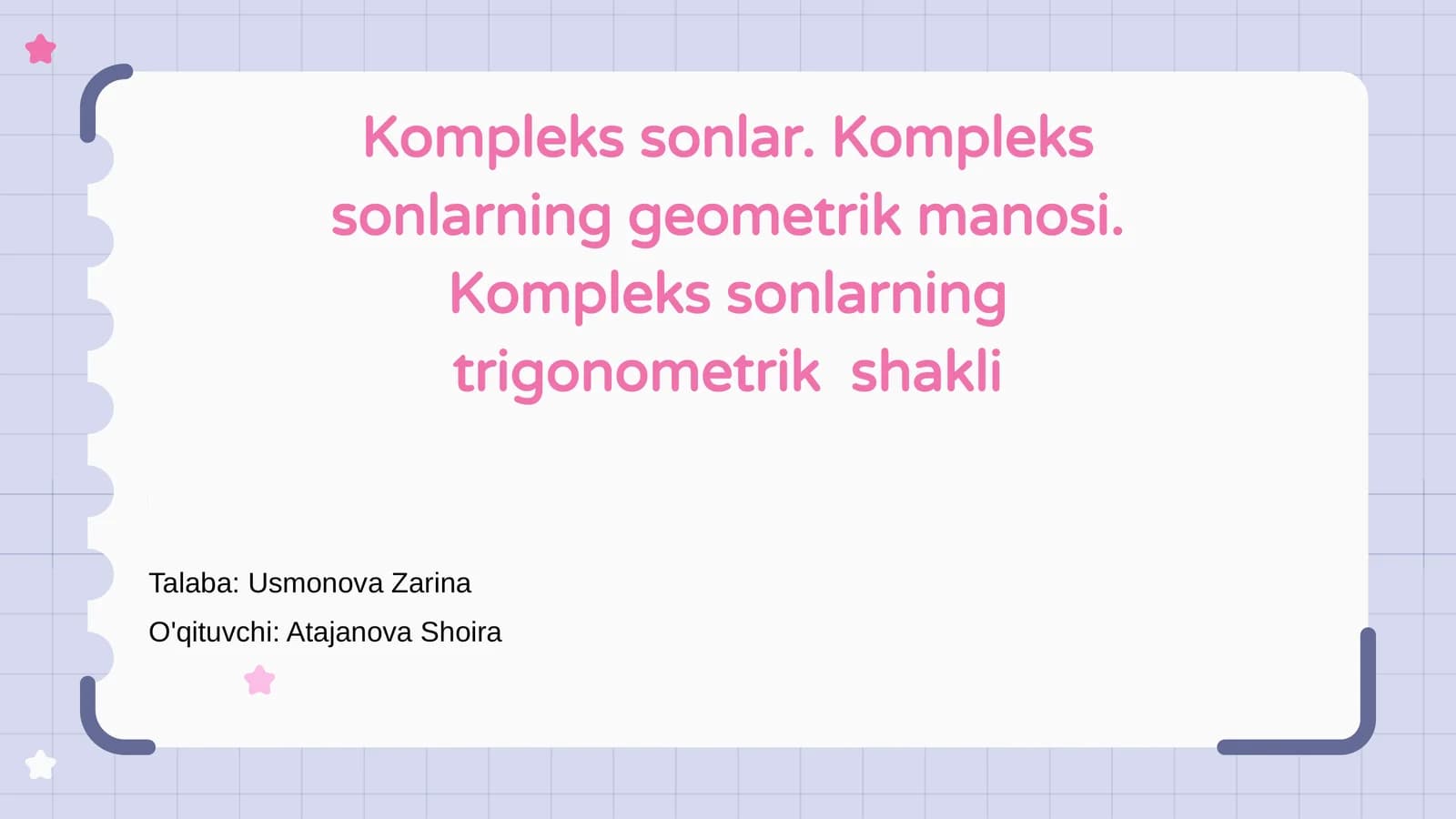 Kompleks sonlar