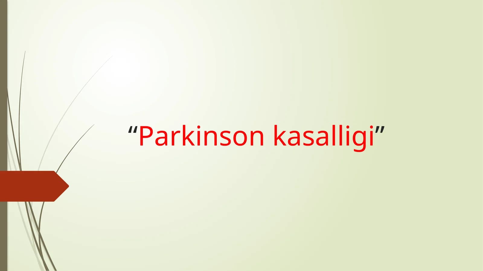 Parkinson kasalligi