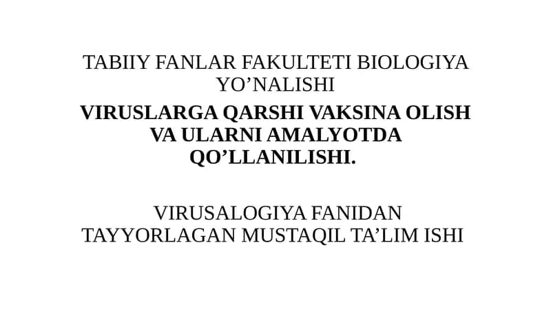 Vaktsina qilish