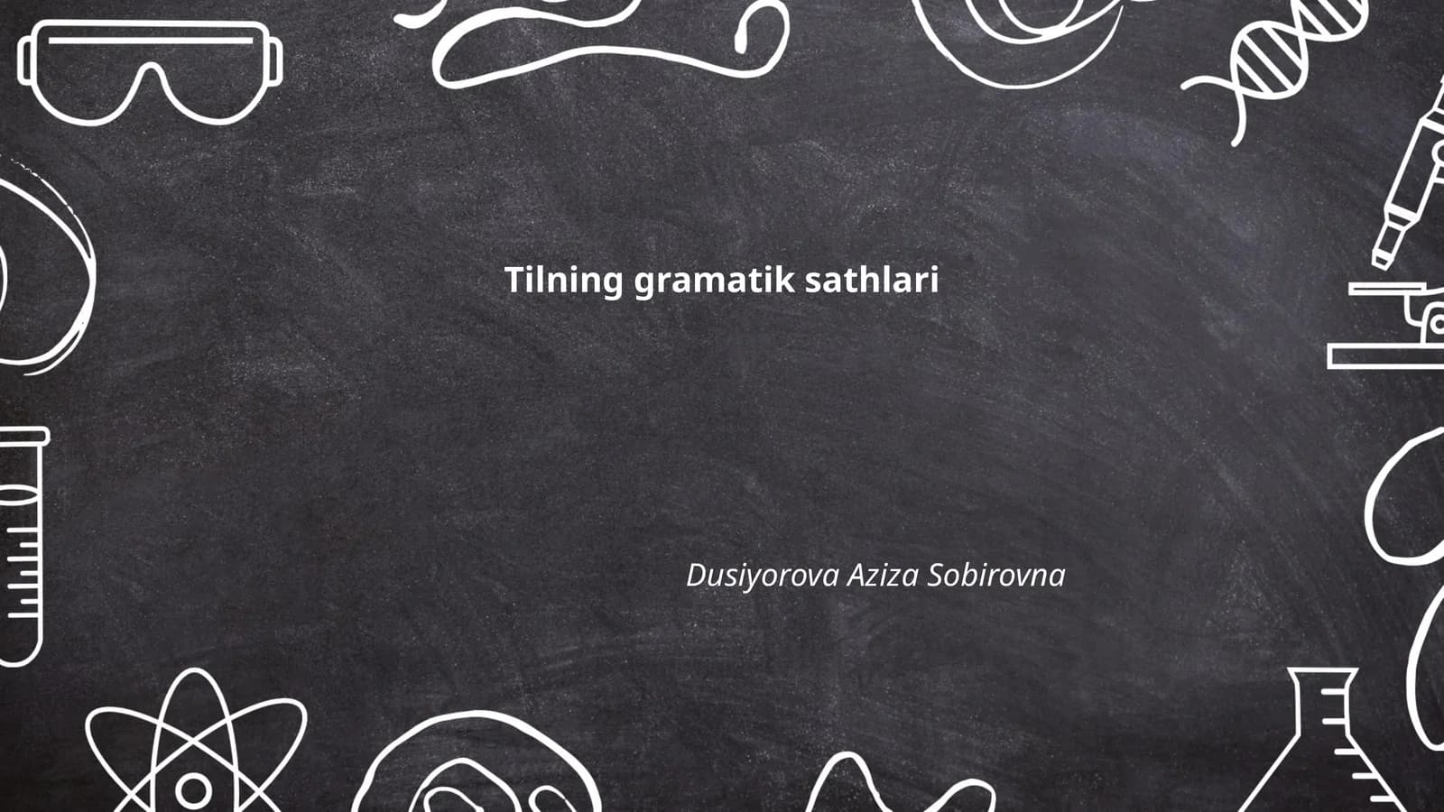 Tilning gramatik sathlari