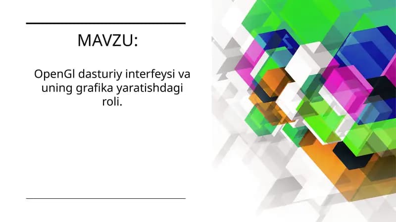 OpenGL dasturiy interfeysi