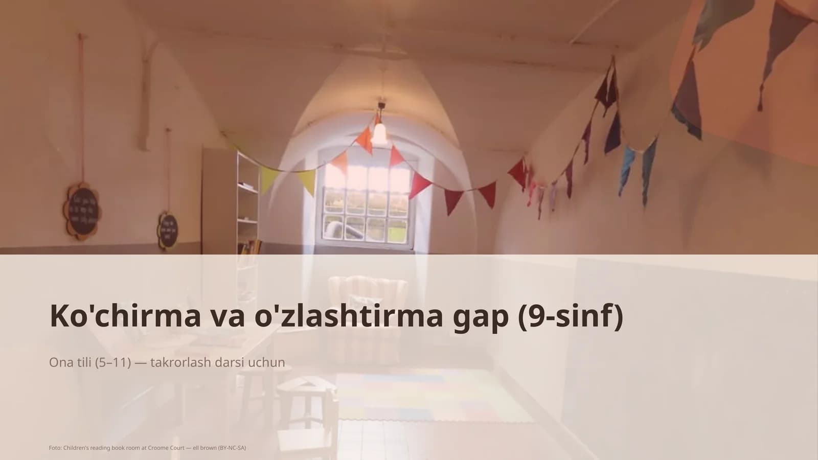 Ona tili (5–11) — takrorlash darsi uchun