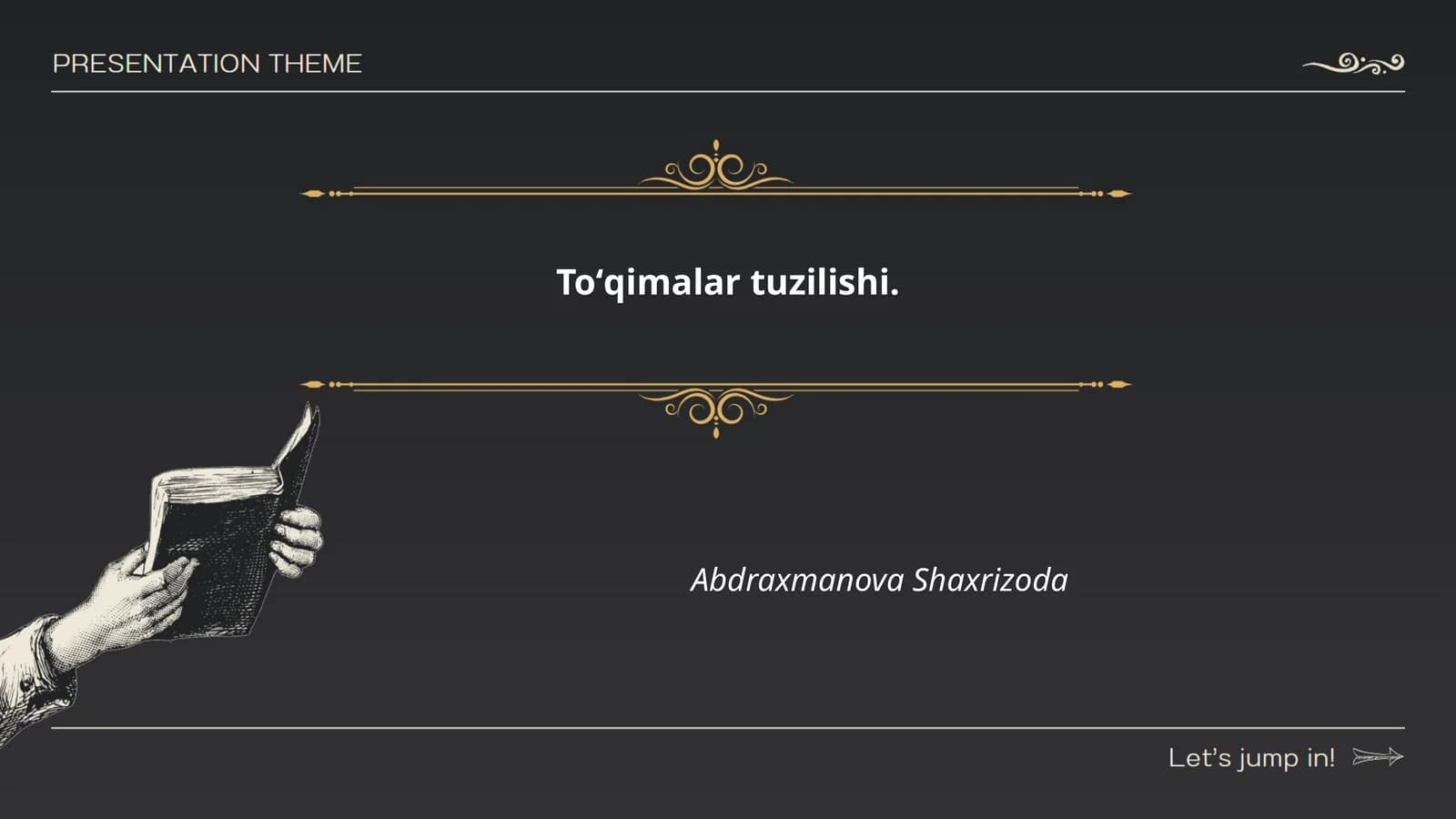 Toʻqimalar tuzilishi. Abdraxmanova Shaxrizoda