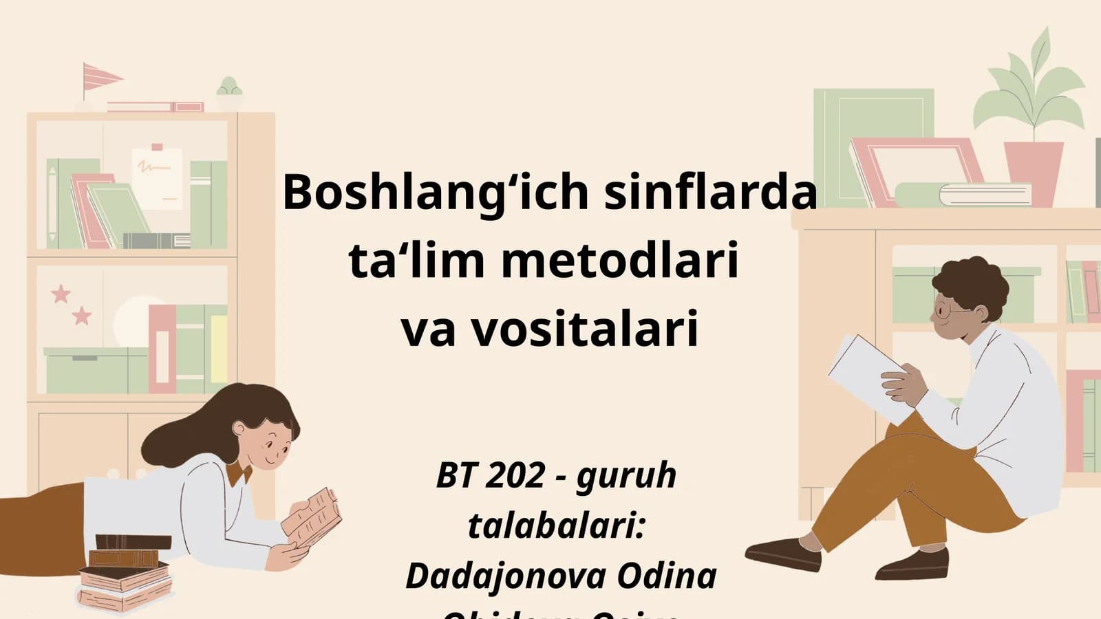 Boshlang‘ich sinflarda ta‘lim metodlari va vositalari