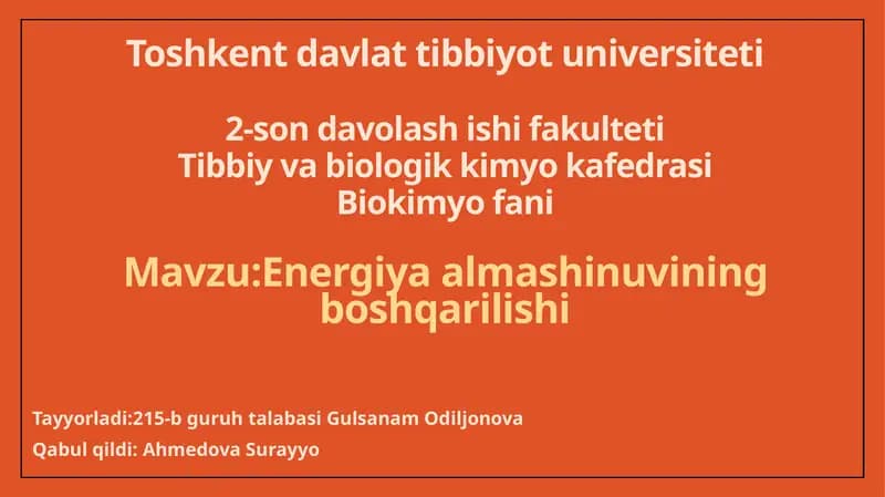 Biokimyofani