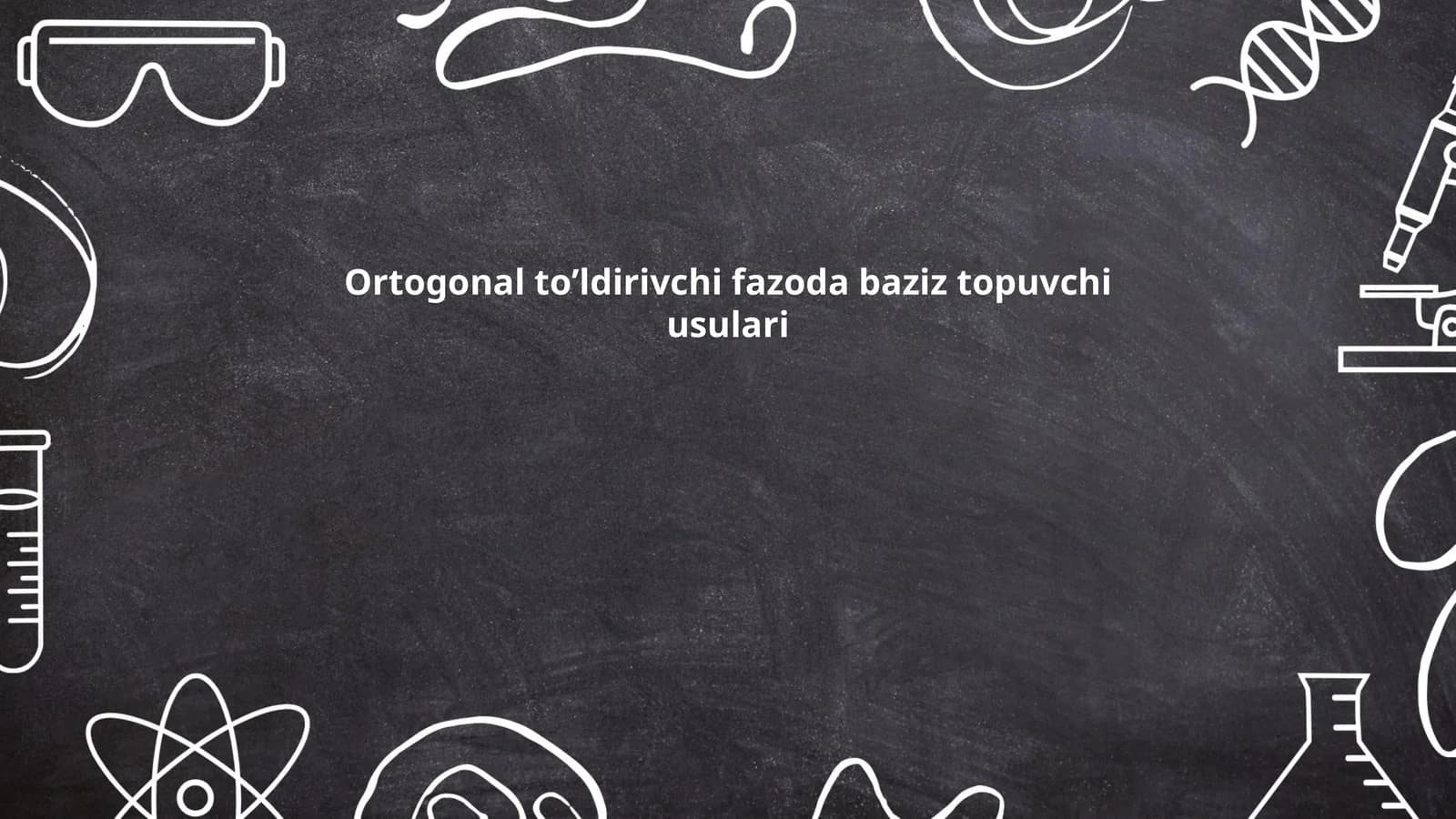 Ortogonal Toʻldirivchi Fazolar