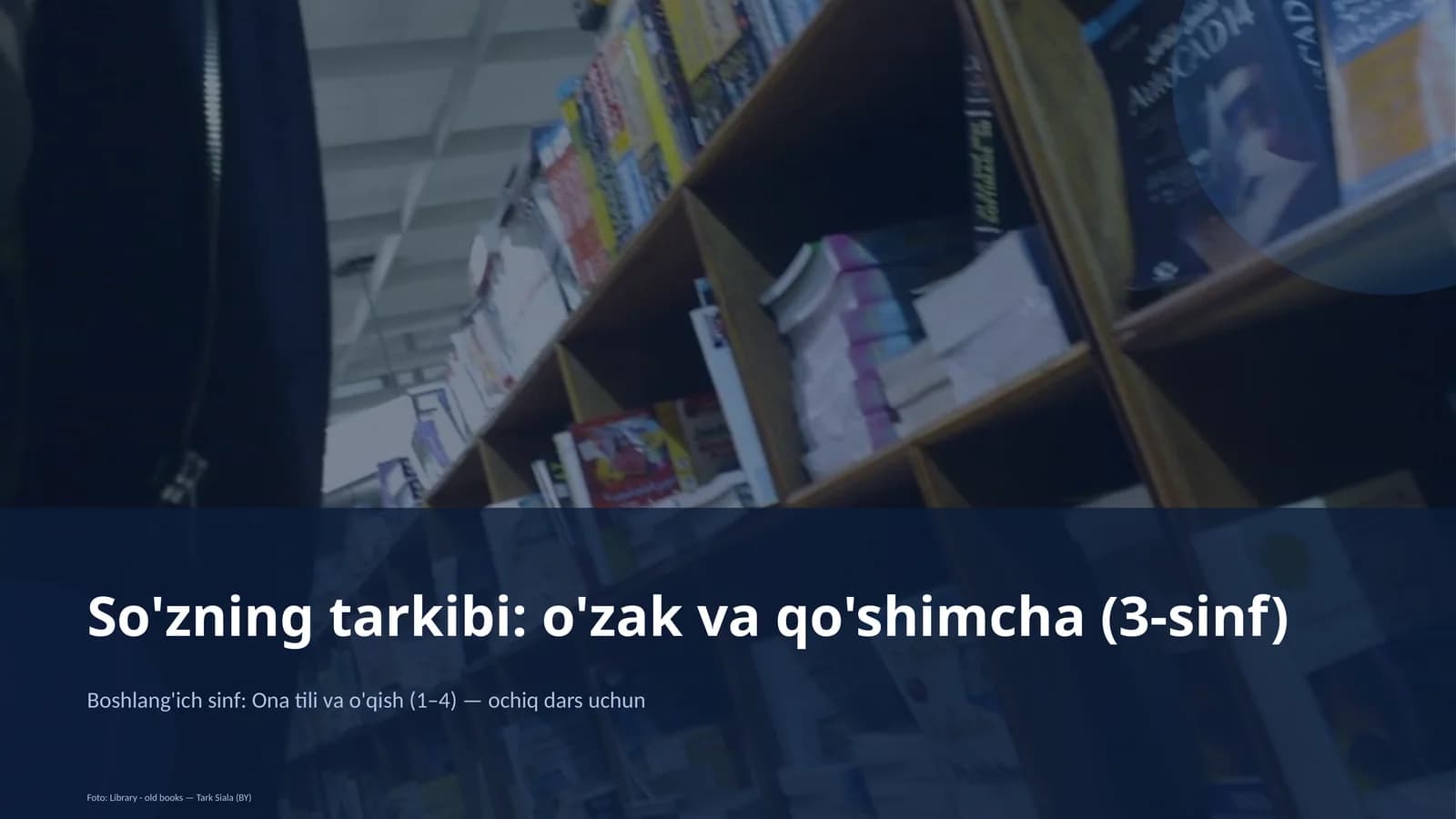 Ta'limiy maqsad: mavzu mohiyati va qoidalarini o'rgatish