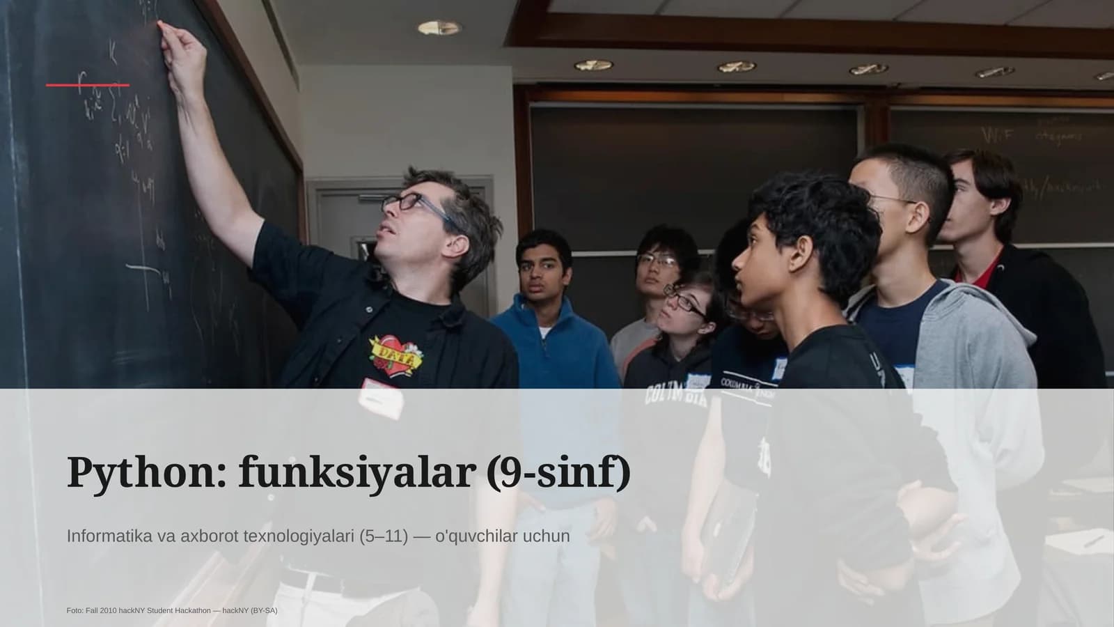 Python: funksiyalar (9-sinf)