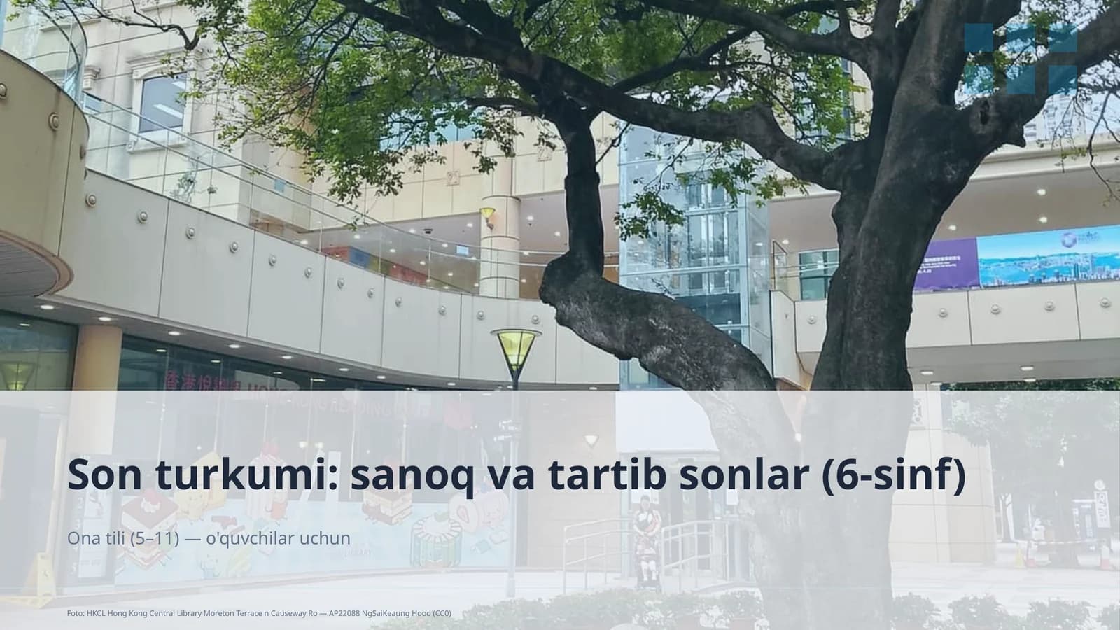 Son turkumi: sanoq va tartib sonlar (6-sinf)