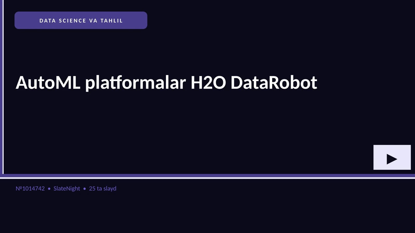 DATA SCIENCE VA TAHLIL