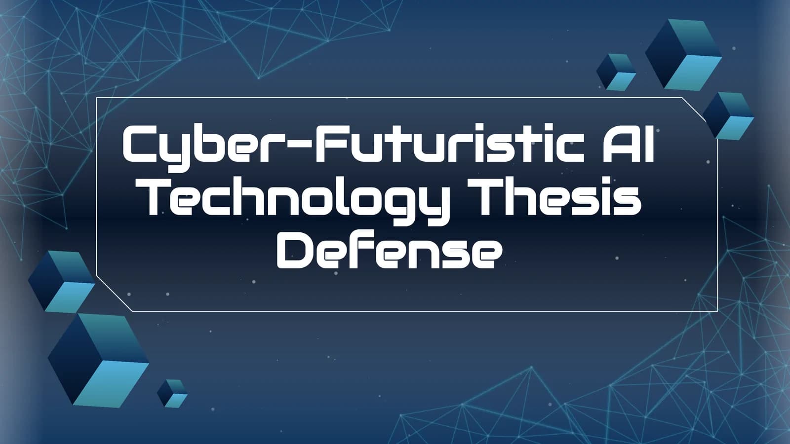 Cyber-Futuristic AI Technology Thesis Defense