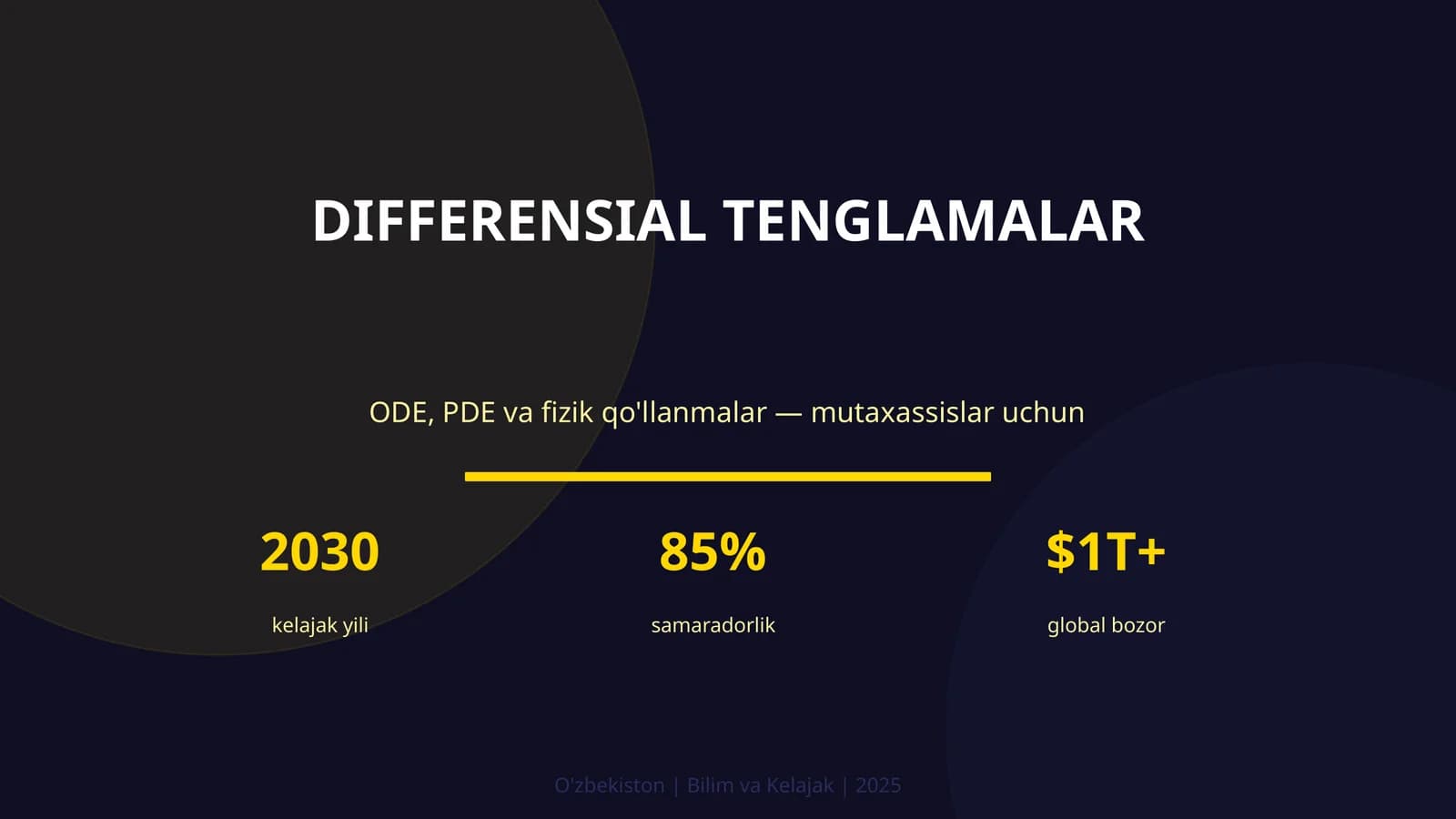 DIFFERENSIAL TENGLAMALAR